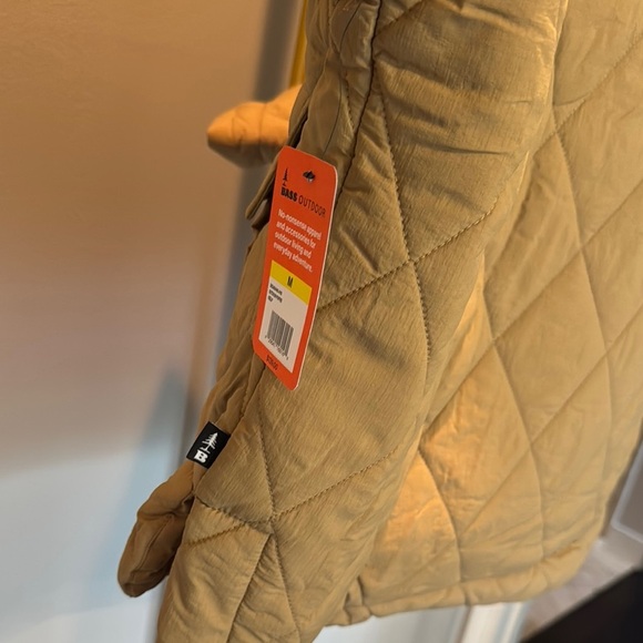 Russ Quilted Camel Puffer Jacket NWT M - Picture 6 of 14